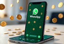 Canais pagos no WhatsApp: como criadores e marcas vão ganhar dinheiro com a nova função ilustração flat mostrando a monetização de canais do WhatsApp com celular, icones de dinheiroe símbolos de criadores de conteúdo